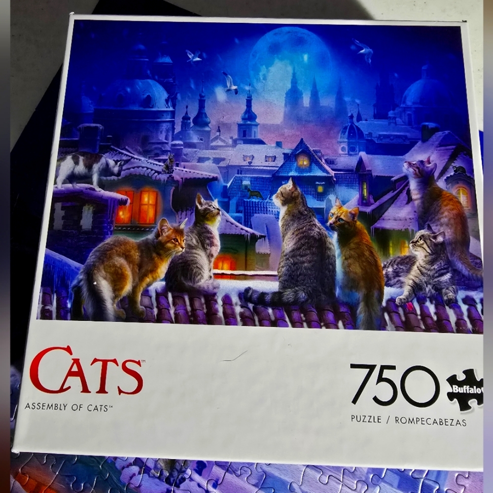💚 B2G1 EUC 750 piece cat puzzle "Assembly of Cats"